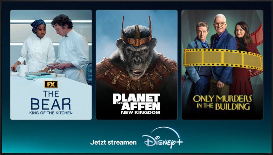 Fernseher mit Top-Serien bei Disney Plus