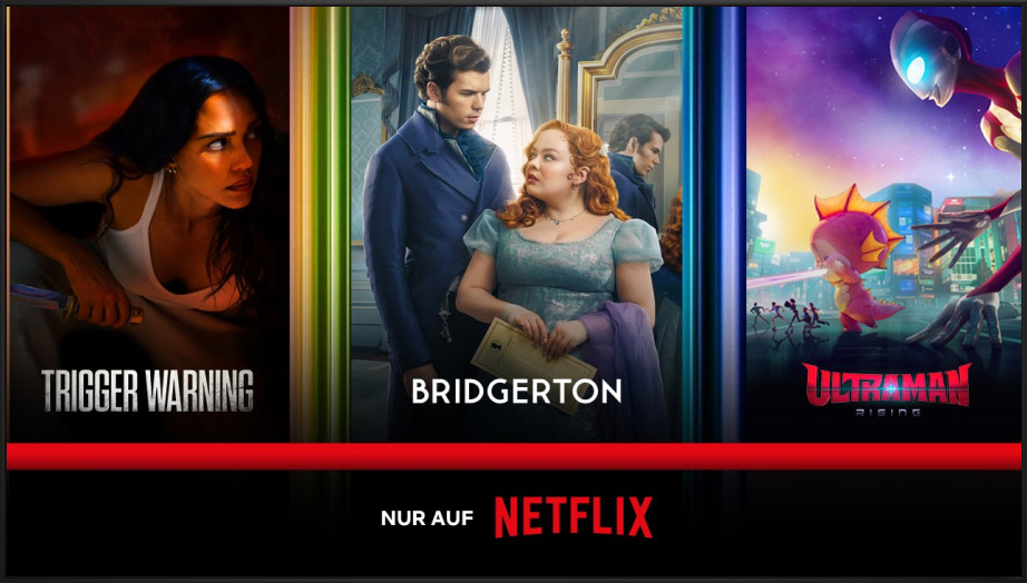 Fernseher mit Top-Serien von Netflix