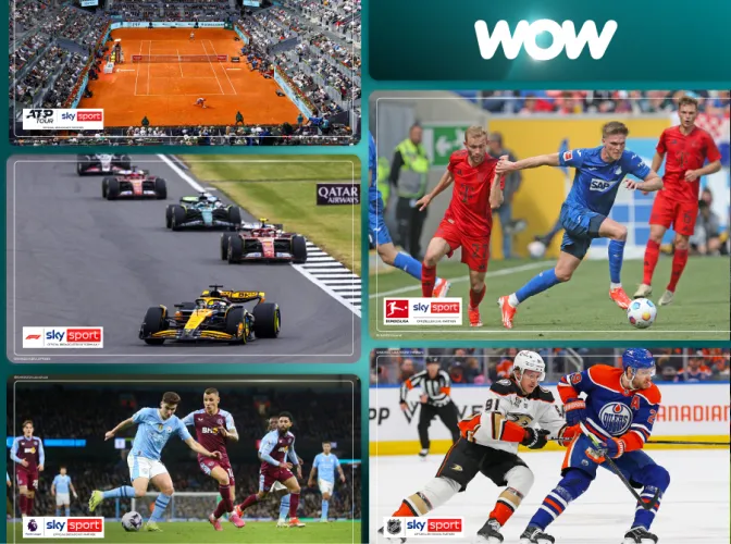 Live-Sport von Sky Sport mit WOW streamen